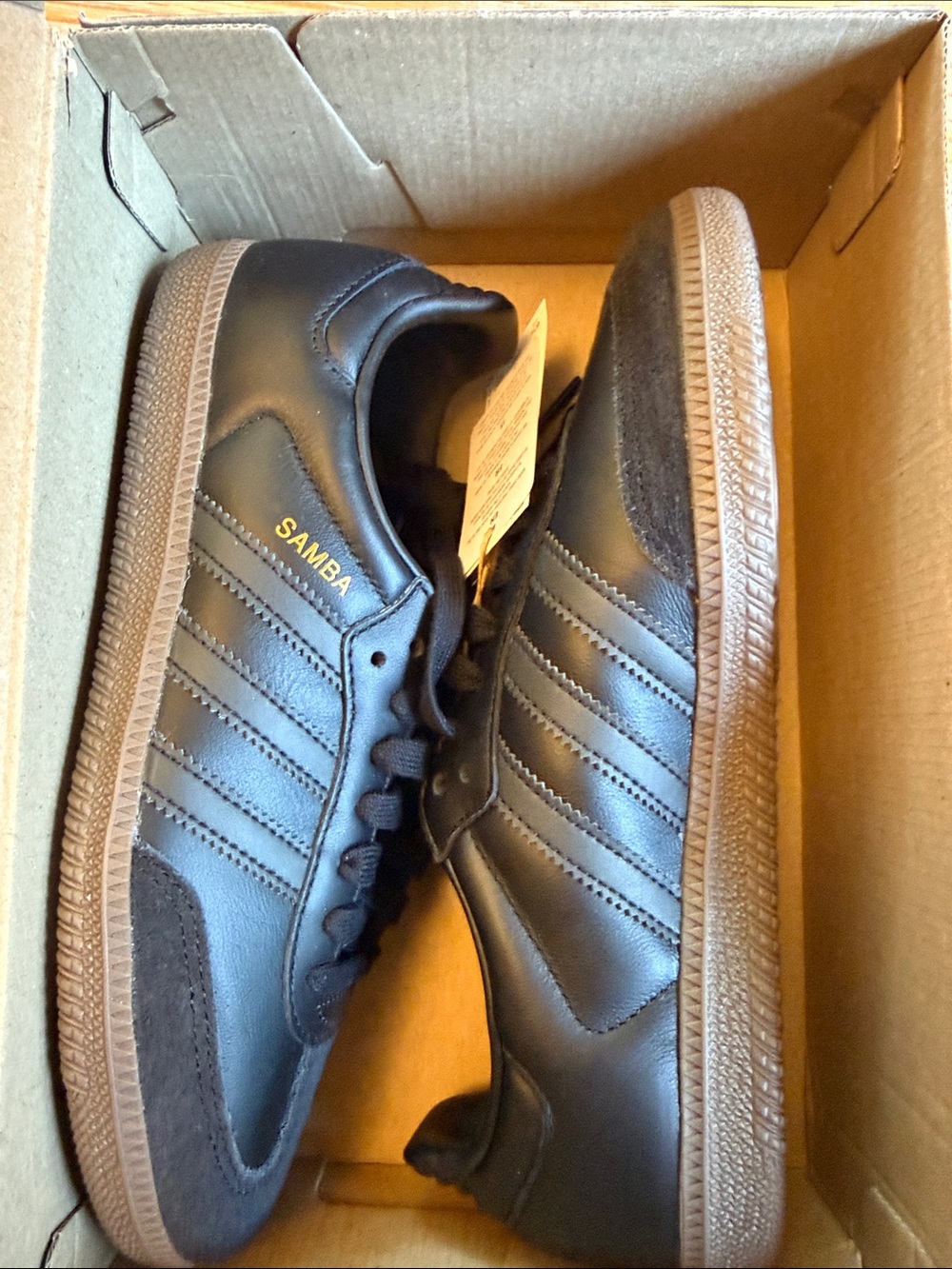 adidas Samba Classic Black with Gum Sole Men’s 6.5 Women’s 7.5 - Picture 7 of 7